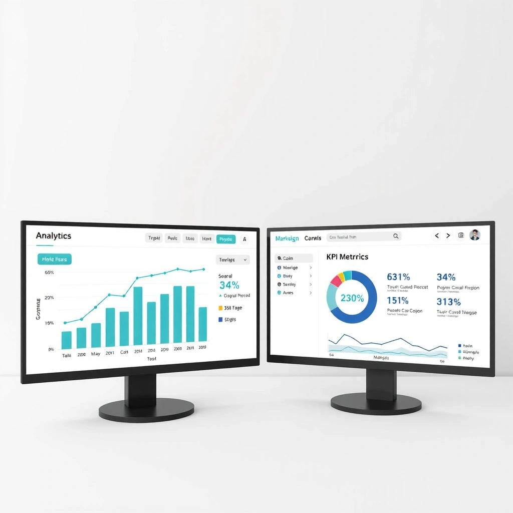 Monitoring and optimization analytics illustration