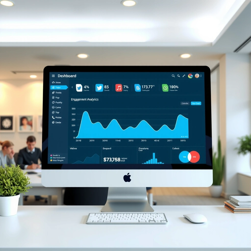 Social media marketing dashboard